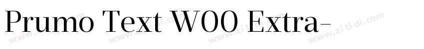 Prumo Text W00 Extra字体转换